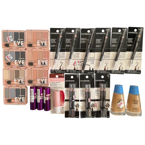 COVERGIRL Other - Lot 22 CoverGirl Face/Eyes/Lips Makeup Mixed Lots